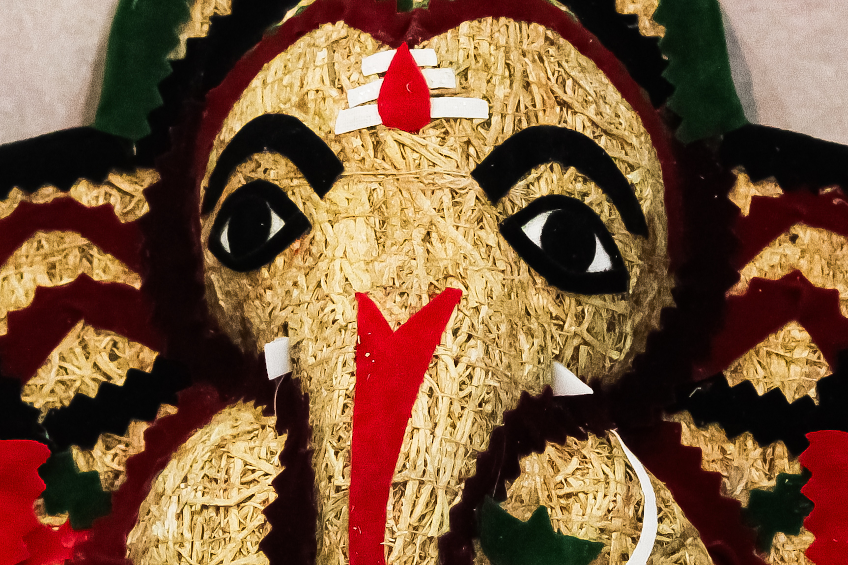 Handcrafted Lord Ganesha Wall Decor | Traditional Spiritual Artwork - Image 2